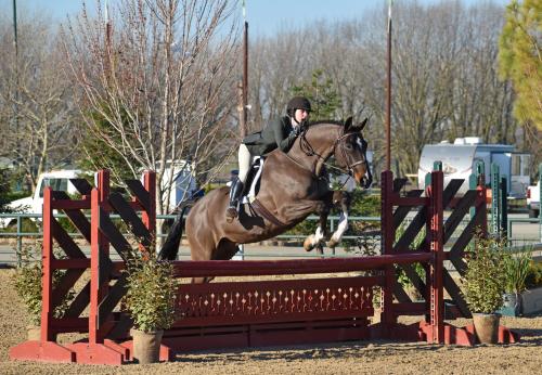 Ally and George jumping