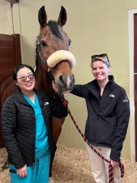 Cassie with Drs. Kim and Adelman.
